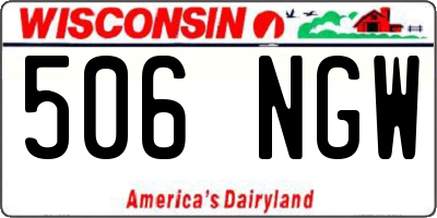 WI license plate 506NGW