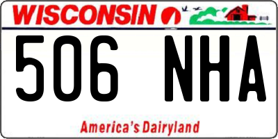 WI license plate 506NHA
