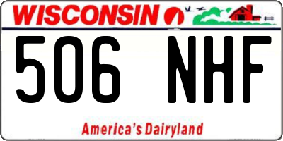WI license plate 506NHF