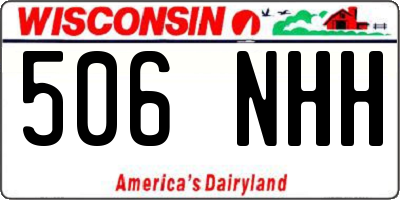 WI license plate 506NHH