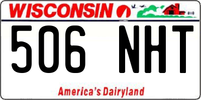WI license plate 506NHT