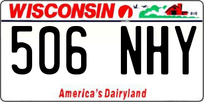 WI license plate 506NHY