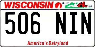 WI license plate 506NIN