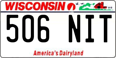 WI license plate 506NIT
