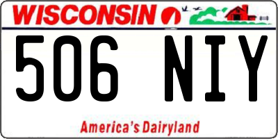 WI license plate 506NIY