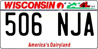 WI license plate 506NJA