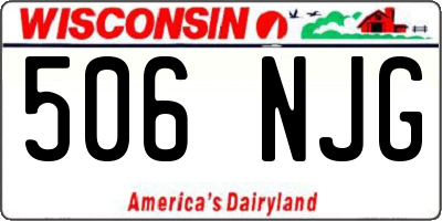 WI license plate 506NJG