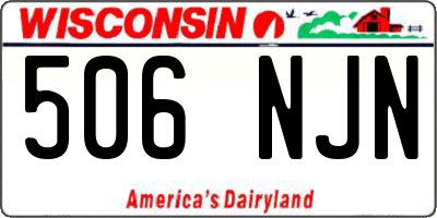 WI license plate 506NJN