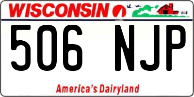 WI license plate 506NJP