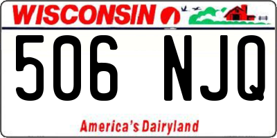 WI license plate 506NJQ