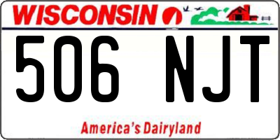 WI license plate 506NJT