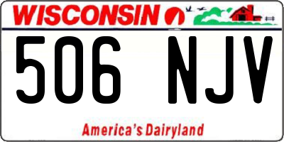 WI license plate 506NJV