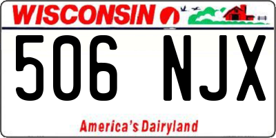 WI license plate 506NJX