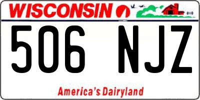 WI license plate 506NJZ
