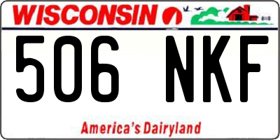 WI license plate 506NKF