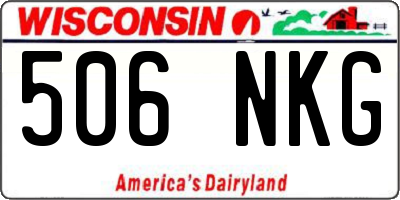 WI license plate 506NKG