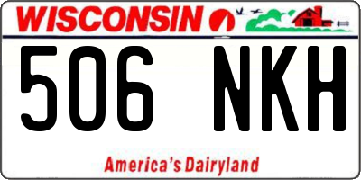 WI license plate 506NKH