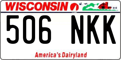 WI license plate 506NKK