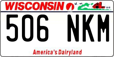 WI license plate 506NKM