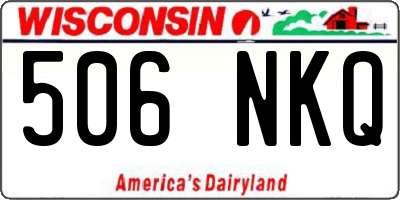 WI license plate 506NKQ