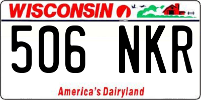 WI license plate 506NKR