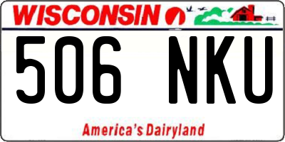 WI license plate 506NKU