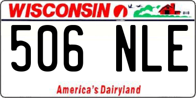 WI license plate 506NLE
