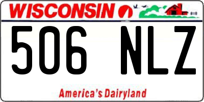 WI license plate 506NLZ