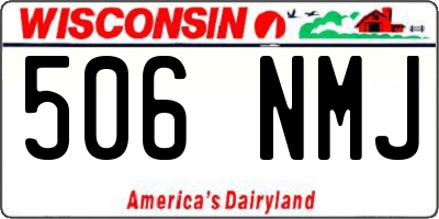 WI license plate 506NMJ