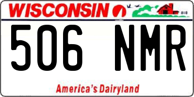 WI license plate 506NMR