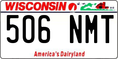 WI license plate 506NMT