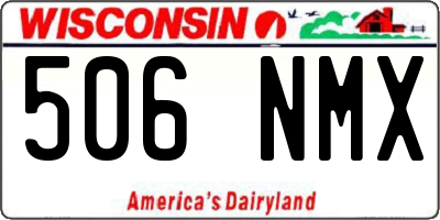 WI license plate 506NMX