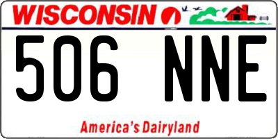WI license plate 506NNE