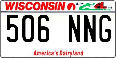 WI license plate 506NNG