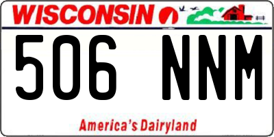 WI license plate 506NNM