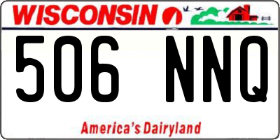 WI license plate 506NNQ