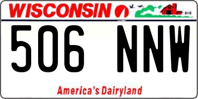 WI license plate 506NNW