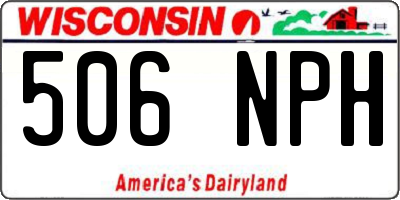 WI license plate 506NPH