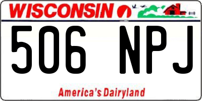 WI license plate 506NPJ