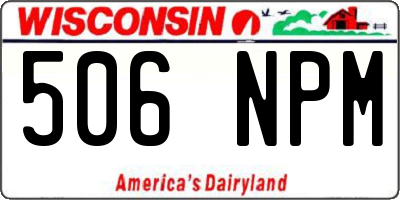WI license plate 506NPM