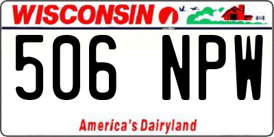 WI license plate 506NPW