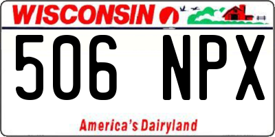 WI license plate 506NPX