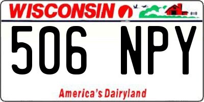 WI license plate 506NPY