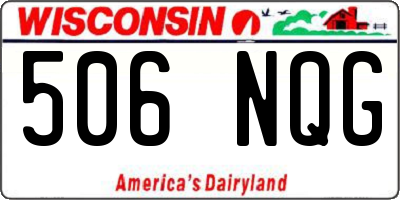 WI license plate 506NQG