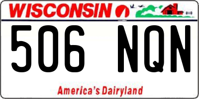 WI license plate 506NQN