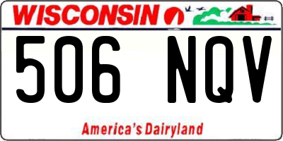 WI license plate 506NQV
