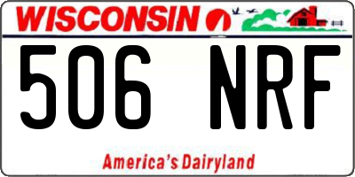 WI license plate 506NRF