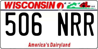 WI license plate 506NRR