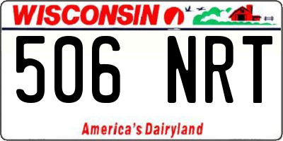 WI license plate 506NRT