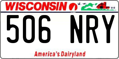 WI license plate 506NRY